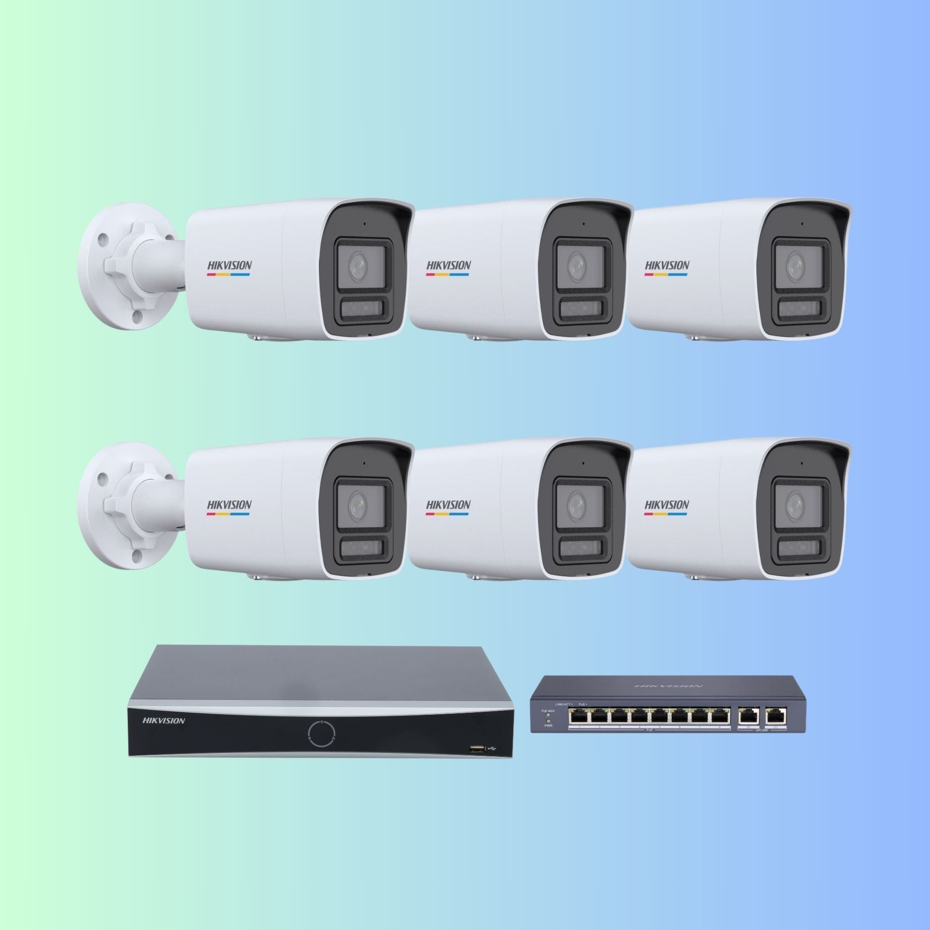 Hikvision ColorVu with Smart Hybrid Light IP Camera System