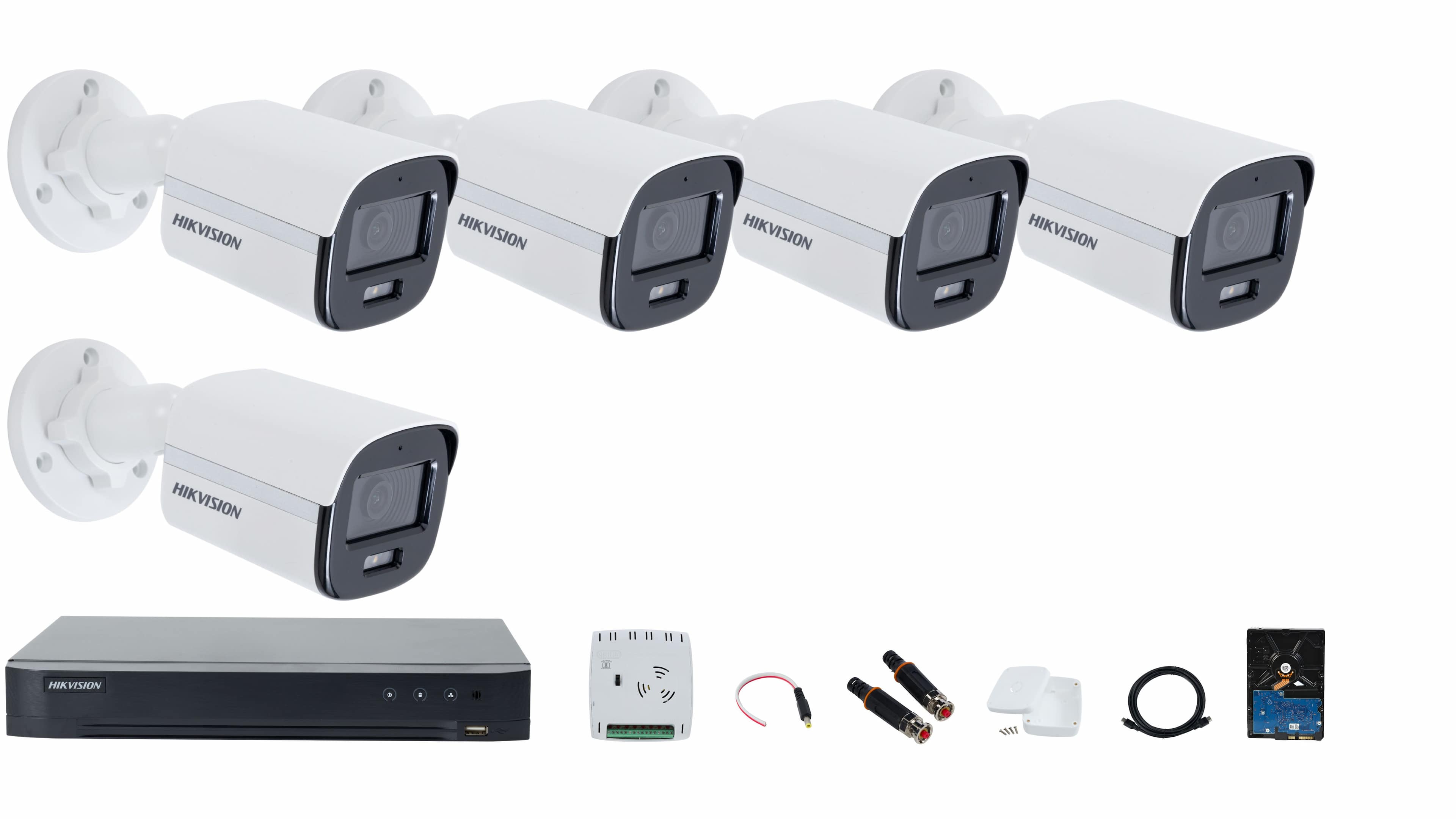 Hikvision 8-channel ColorVu Camera Full System – Color Video, Color Night Vision, and Audio