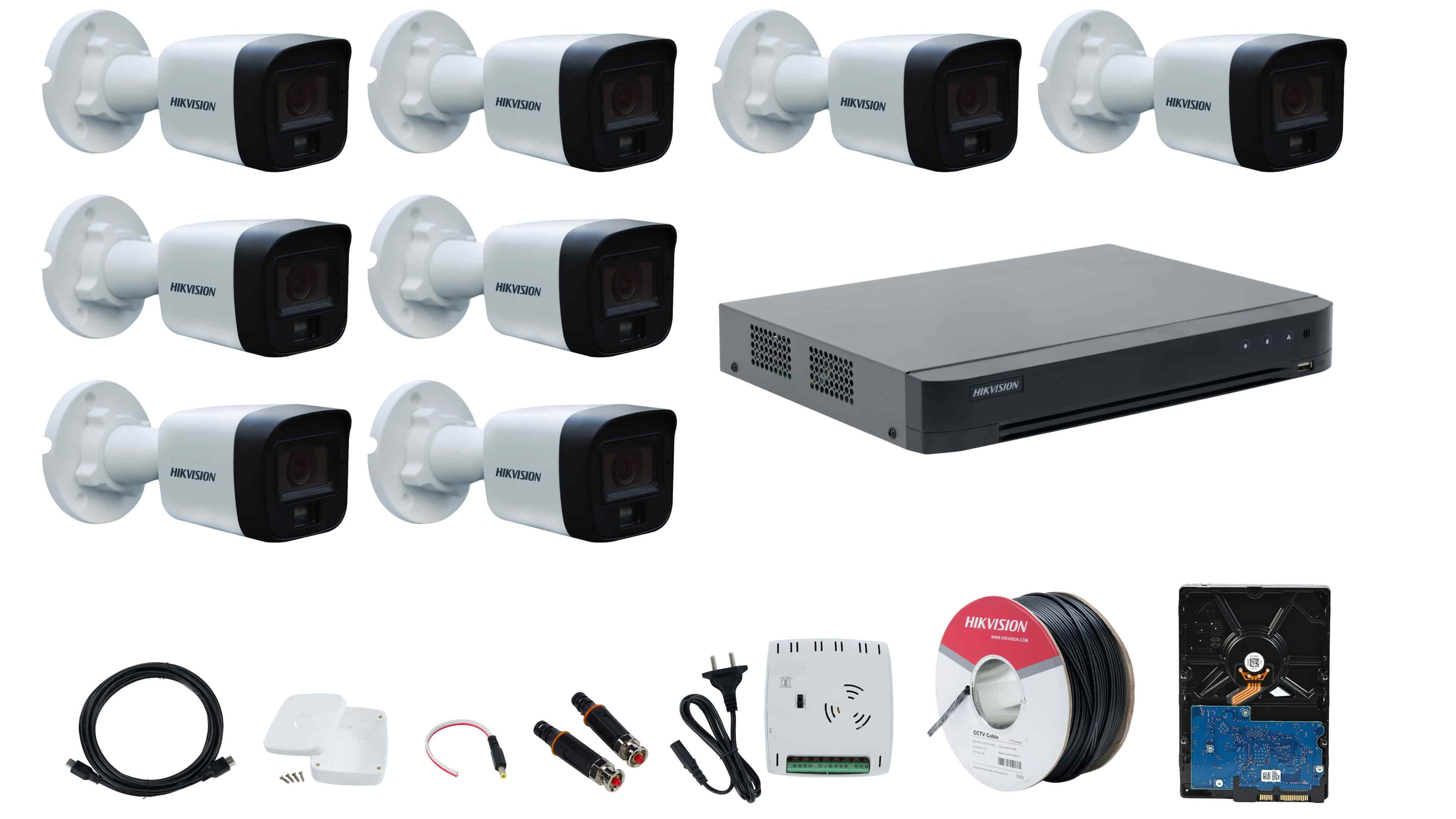 8 cctv camera full set shops