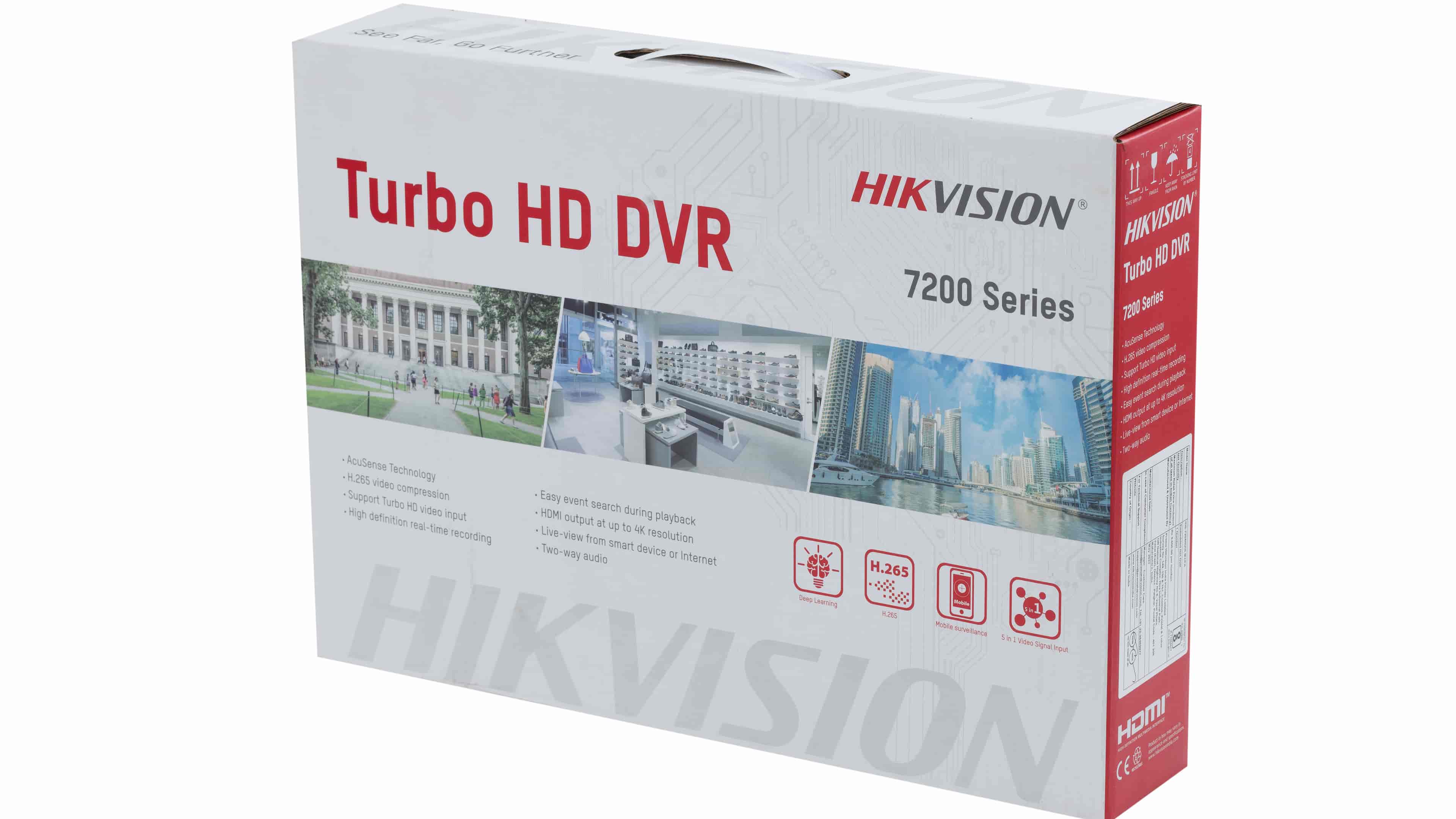 Hikvision 8-channel 5MP 1U H.265 AcuSense DVR - iDS-7208HUHI-M1/FA, Up to 10TB HDD Support, Facial Recognition, Motion Detection/ Perimeter Protection