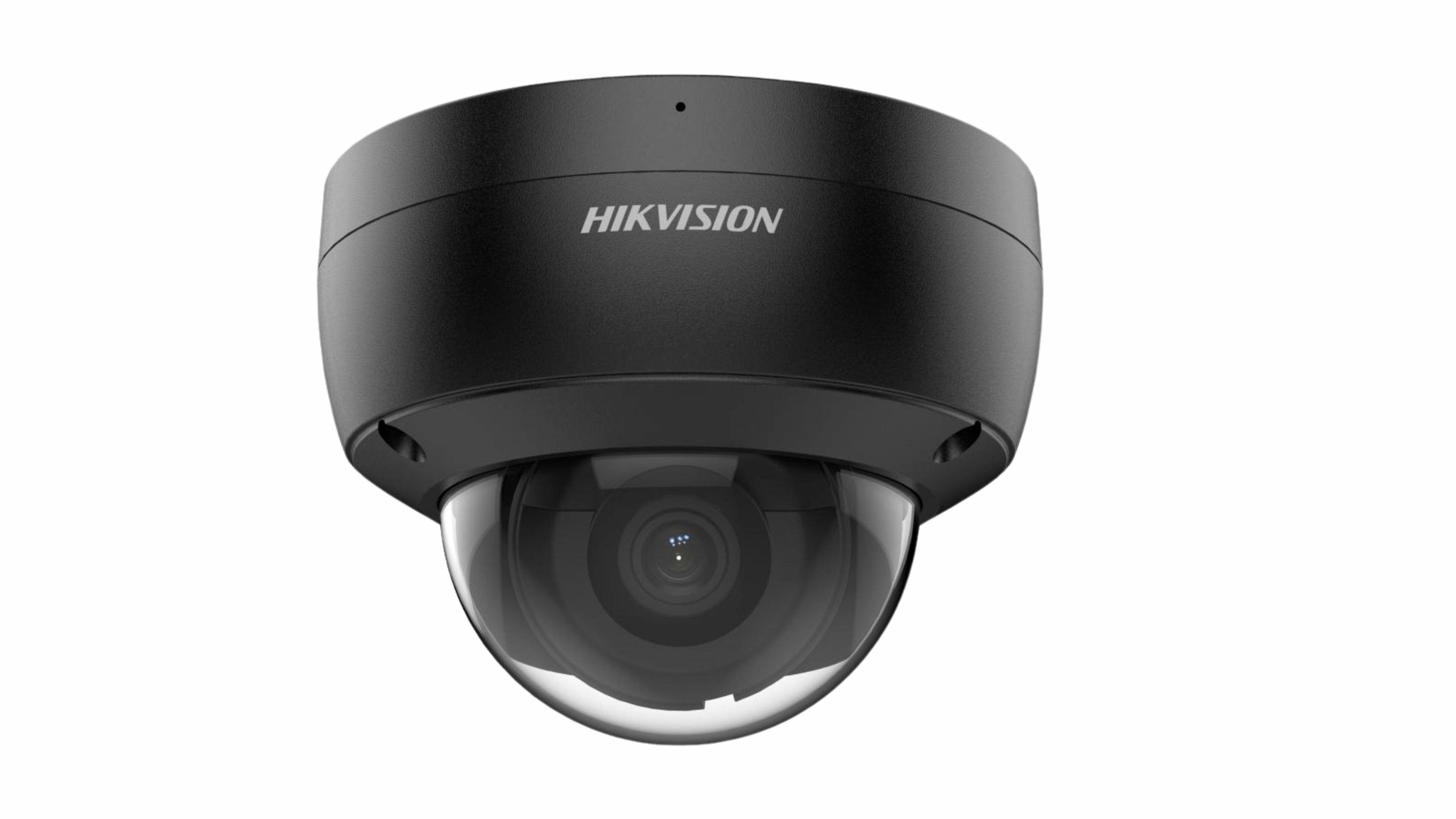 Hikvision 2MP AcuSense Built-in Mic Dome IP Camera - DS-2CD2123G2-IU with Infrared Night Vision, IP67, 2.8 mm Lens