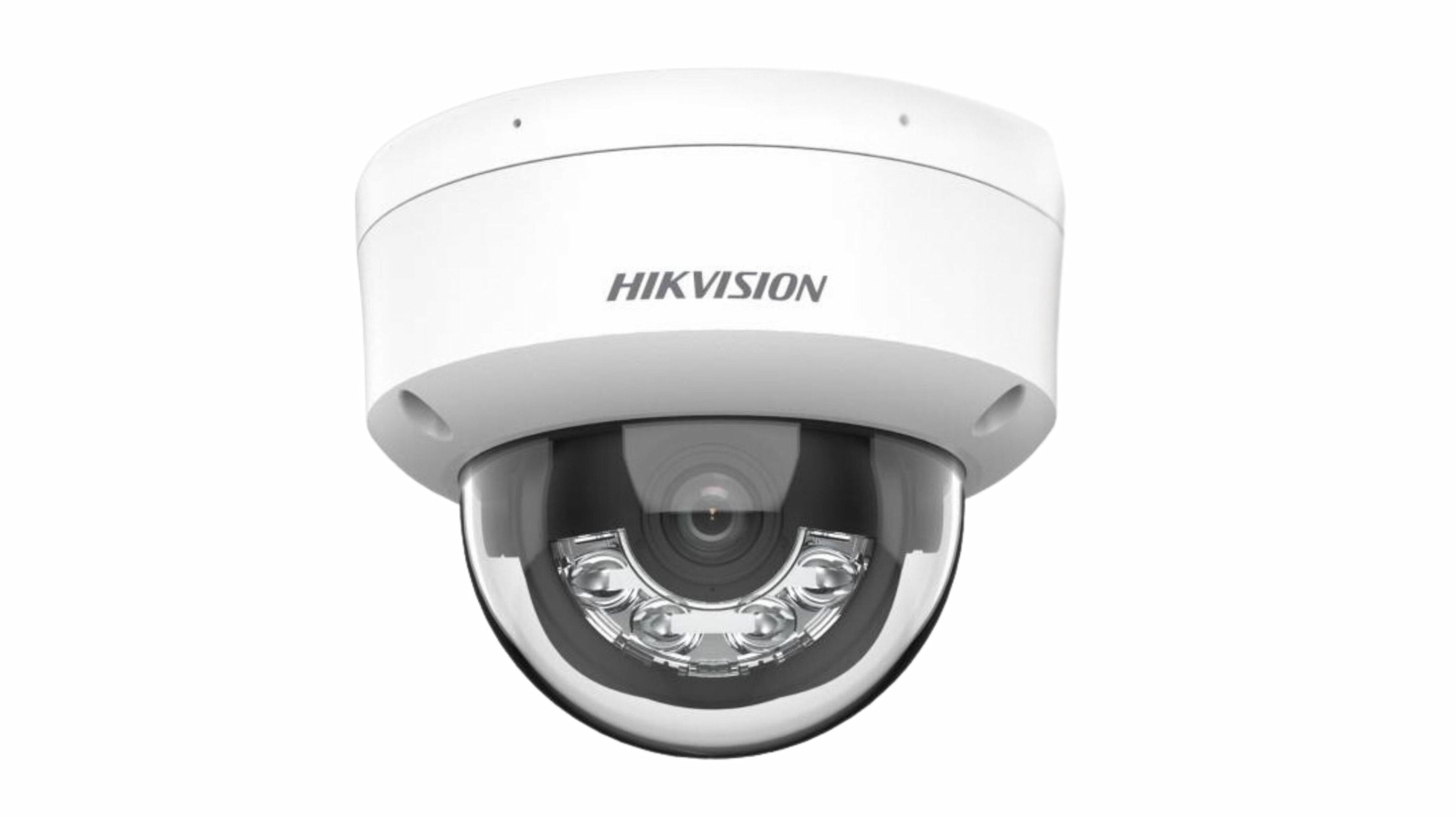 Hikvision 4MP AcuSense Smart Hybrid Light Fixed Dome IP Camera - DS-2CD2143G2-LI(S)(2U), Smart Night Vision, Built-in Mic, IP67, 4mm Lens