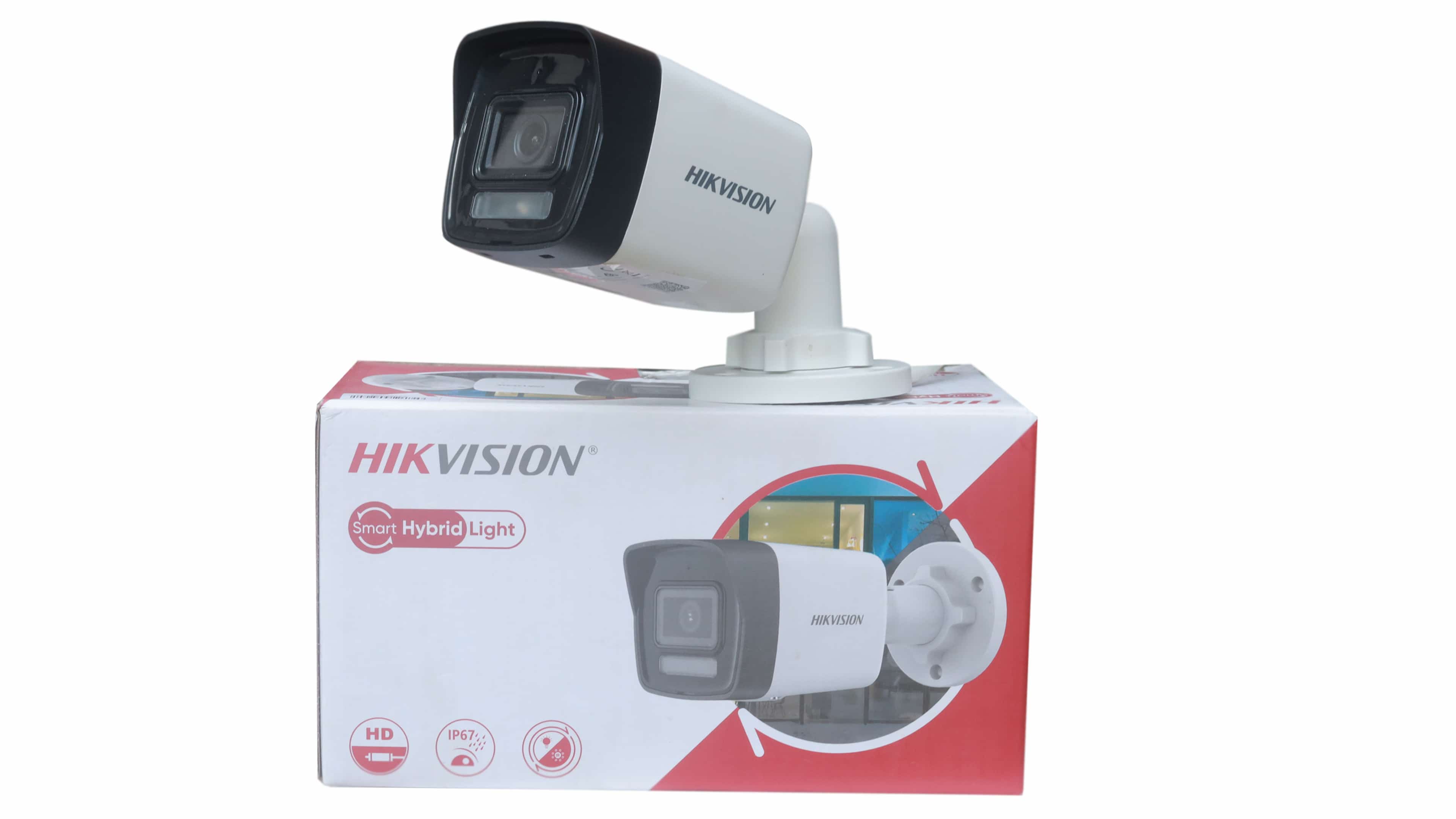 Hikvision 2MP Smart Hybrid Light Bullet IP Camera DS-2CD1023G2-LIU, Day/Night Vision, Built-in Mic, Audio & Video Recording, IP67, H.265+, 4mm Lens