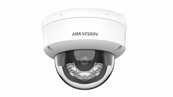 Hikvision 4MP AcuSense Smart Hybrid Light Fixed Dome IP Camera - DS-2CD2143G2-LI(S)(2U), Smart Night Vision, Built-in Mic, IP67, 4mm Lens